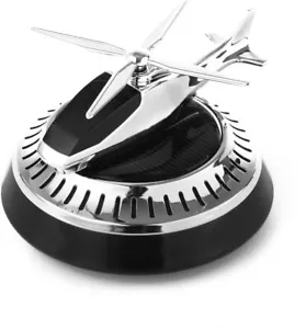 Car Air Freshener Helicopter Solar Power Rotating Plane Car Perfume Diffuser - Picture 1 of 7