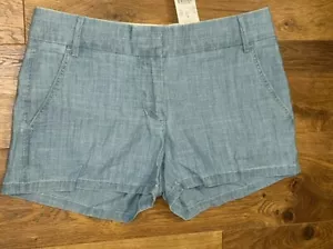 J CREW pantaloncino donna taglia 2 blu NUOVO - Foto 1 di 7