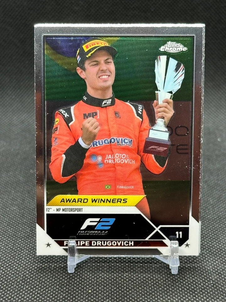 2023 Topps Chrome F1 Formula 1 F2 Base Felipe Drugovich Award Winner #192 - Image 1 of 1
