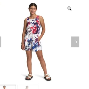 The North Face Girls' Amphibious Romper Red White Blue 4th July XXL 18/20 NWT - Picture 1 of 4