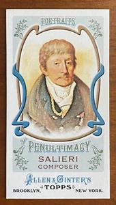 2011 Topps Allen Ginter Mini Portraits of Penultimacy ANTONIO SALIERI #PP7 - Bild 1 von 2