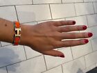 Bracelet Hermes click H orange 