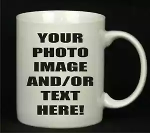 Coffee Mug 11oz - Customise your design Image, Logo or Text - Picture 1 of 24