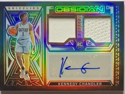 2022 Obsidian Kennedy Chandler RPA /99 Rookie Patch Auto Autograph - Image 1 of 2