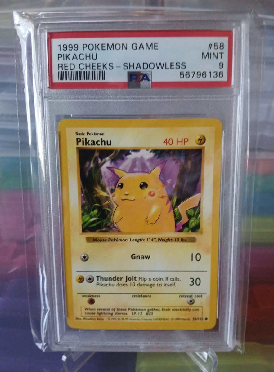 Pikachu Pokémon TCG Shadowless Individual Collectible Card Game