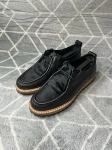 Clarks Originals Black Leather Wallabee Shoes Women’s Size 4 Lace Up - Picture 1 of 9