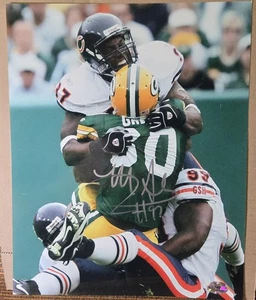 Foto firmada por Mark Anderson 8x10 holograma certificado de autenticidad de los Chicago Bears - Imagen 1 de 3