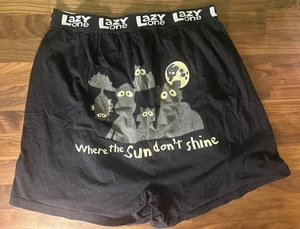 Lazy One Men's Boxer Shorts NWOT S L Glow In The Dark Where The Sun Don’t Shine - Picture 1 of 5