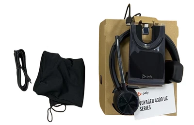 Poly Voyager 4310 UC Single-Ear Wireless Headset with Charging Stand and Teams - Image 1 of 2