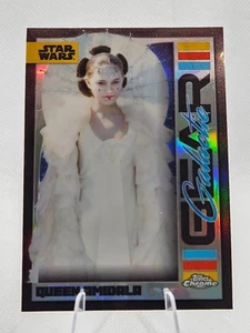 Queen Amidala #GG-11 2024 Topps Chrome Star Wars Galactic Gear Phantom Menace - Picture 1 of 2