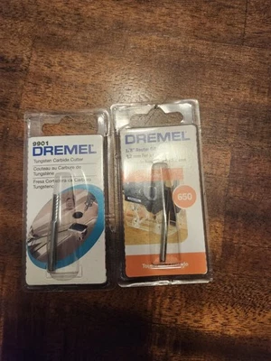 Dremel 9901- Tungsten Carbide Cutter & Dremel 650- 1/8" Router Bit - Image 1 of 3