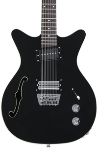 Danelectro Fifty Niner 12-string Semi-hollowbody Electric Guitar - Black Top - Picture 1 of 8