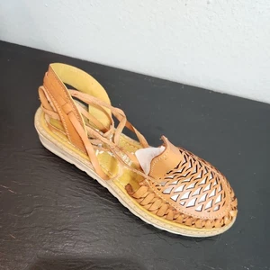 Sandalias para mujer Huarache Viste artesanales mexicanas de cuero hechas a mano #7 - Imagen 1 de 9
