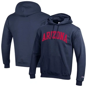 Men's Champion Navy Arizona Wildcats Basic Arch Fleece Pullover Hoodie - Picture 1 of 3