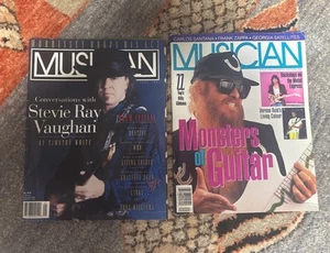 Musician Magazine June 1991 & Sept 1988 Edition Cover: Stevie Ray Vaughan ZZ Top - Picture 1 of 8