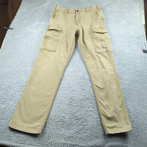 Pantalones Carhartt Para Hombres 34x34 Tostados Resistentes Flexibles Elastizados Calce Relajado Carga Ropa de Trabajo - Imagen 1 de 22