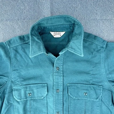 Vintage Cabela's Flannel Shirt Mens L Chamois Cloth USA Made Cabelas RRL Rugged - Image 1 of 4