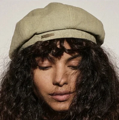 Free People Mossant Paris Denim Newsboy Pub Gorra Sombrero Verde Jaspe Mediano Nuevo con Etiquetas $59 Foto 1 de 4