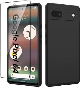 Coque Silicone Couleur Noire + Verre Trempe Pour Google Pixel 6A Little Boutik® - Photo 1 sur 4