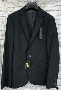 Murano Slim-Fit Performance Bi-Stretch Wool Blend Suit Separates Black Jacket XS - Picture 1 of 3