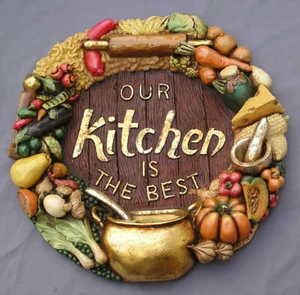 our kitchen is the best WANDSCHILD SICHLD BAR KNEIPE DEKO DEKORATION RESTAURANT - Bild 1 von 1