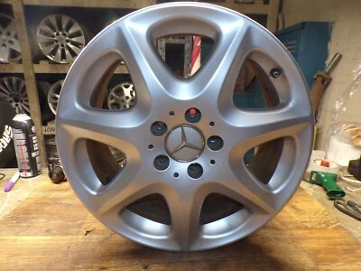 2003-2006 MERCEDES S-CLASS WHEEL RIM STOCK 17x7-1/2 5 LUG 112MM 7 SPOKE - Image 1 of 4