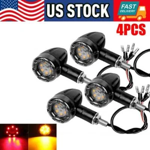 4X Señales de giro LED de motocicleta Luz intermitente para Yamaha V Star 250 650 950 1100 - Imagen 1 de 9