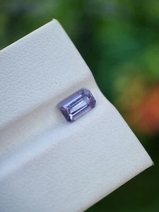 Spinel Stone Natural Violet Lavender Emerald Shape Loose Untreated Afghanistan - Picture 1 of 4