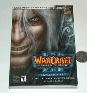 Guía oficial de videojuegos Blizzard War Craft Frozen Throne 2003 cofre de batalla en buen estado - Imagen 1 de 2