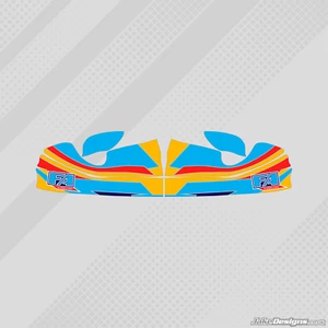 FA ALONSO STIL NASENKEGEL AUFKLEBER KIT - KARTING - JakeDesigns - Bild 1 von 1