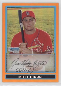 2009 Bowman Chrome Prospects Orange Refractor /25 Matt Rigoli #BCP68