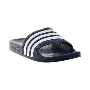 Adidas Adilette Big Kids' Slides Legend Ink-Cloud White BA7129 - Picture 1 of 6