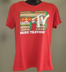 Camiseta MTV Roja Navidad - Juniors Grande - Imagen 1 de 4