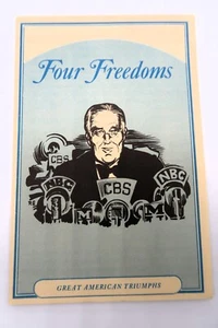 Vtg Longines Symphonette Society Four Freedoms Great American Triumphs Pamphlet - Picture 1 of 6