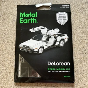 Fascinations Metal Earth DeLorean Motor DMC 3D Laser Cut Steel Model Kit MMS181 - Picture 1 of 5