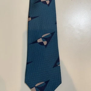 Vintage Ferrell Reed Mens Silk Tie Great Pattern Woven In England - Picture 1 of 3