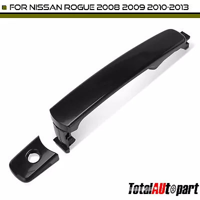 Manija de puerta exterior negra lisa para Nissan Rogue Rogue Select parte delantera izquierda Foto 1 de 4
