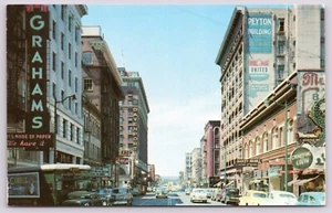Cartolina c1959 Sprague ST. Spokane Washington Old Cars Cromata. #C12 - Foto 1 di 2