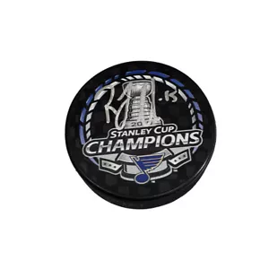 ROBBY FABBRI Signed 2019 Stanley Cup Champions Puck - St. Louis Blues - Picture 1 of 2