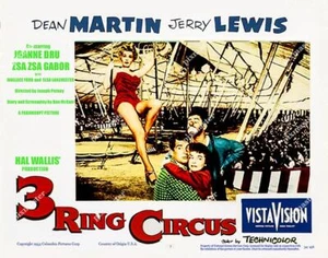 JERRY LEWIS  DEAN MARTIN in 3 RING CIRCUS 1954 # 1  11 X 14  POSTER LOBBY CARD - Picture 1 of 1