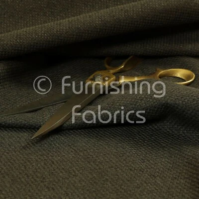 Tela de mobiliario cortina de terciopelo suave texturizado tejido para cesta en marrón Foto 1 de 4