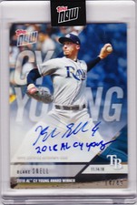 Blake Snell Tampa Bay Rays AL Cy Young Autograph 2018 Topps Now AW-5B Auto 14/49