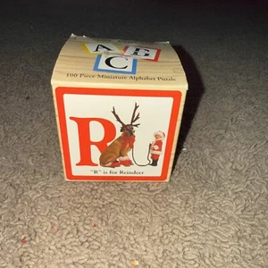 1998 Anne Geddes Alphabet Puzzle “S” is for Santa 100pc New Other 8x8 Christmas - Picture 1 of 4