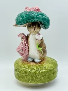 Vintage Beatrix Potter Benjamin Bunny Music Box Tune Send In The Clowns - Picture 1 of 10