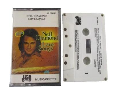 Neil Diamond Love Songs Vintage Cassette Tape J&B Record JB 086 C Tested - Image 1 of 4