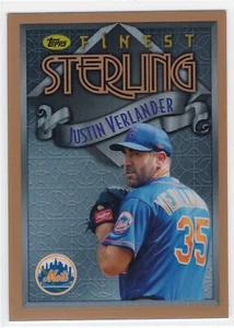 2023 Topps Finest Flashback Refractor #27 Justin Verlander Sterling - Picture 1 of 2