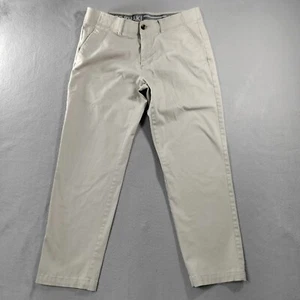 Pantaloni chino Haggar Life kaki taglio dritto beige uomo taglia effettiva 34x28 - Foto 1 di 6