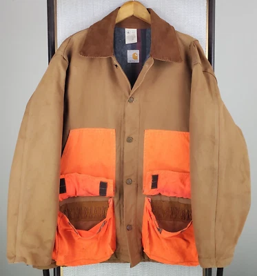VTG CARHARTT 1989 Size 2XL USA Made Blanket Lined Hunting Canvas Duck Jacket XXL - Image 1 of 4
