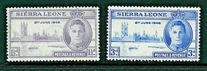 SIERRA LEONE 1946 SG201-02 VICTORY COMPLETE SET - MNH - Picture 1 of 1