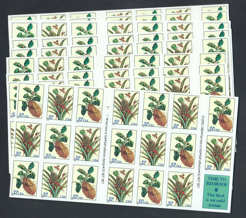 US Stamp Scott #3127A Botanical Prints, 10 Panes of 20 (200pc) - Image 1 of 2